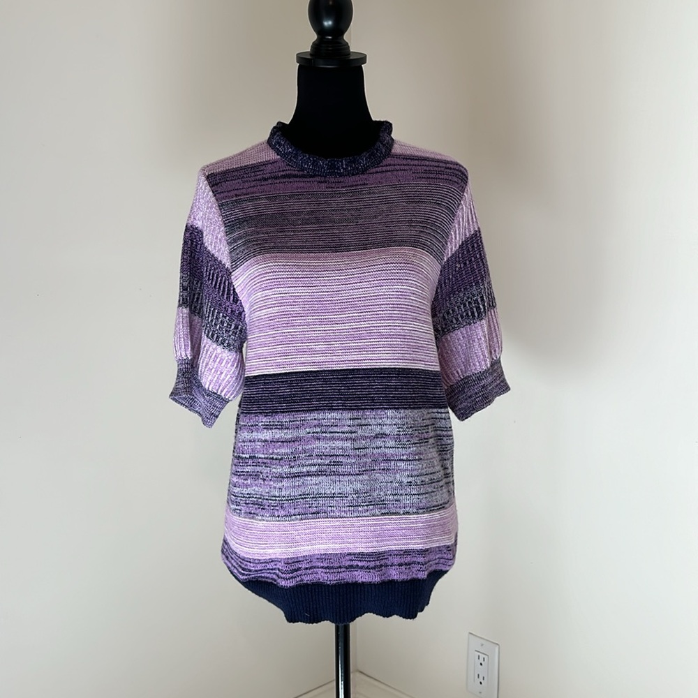 Halogen Short Sleeve Knit Sweater in Size Large